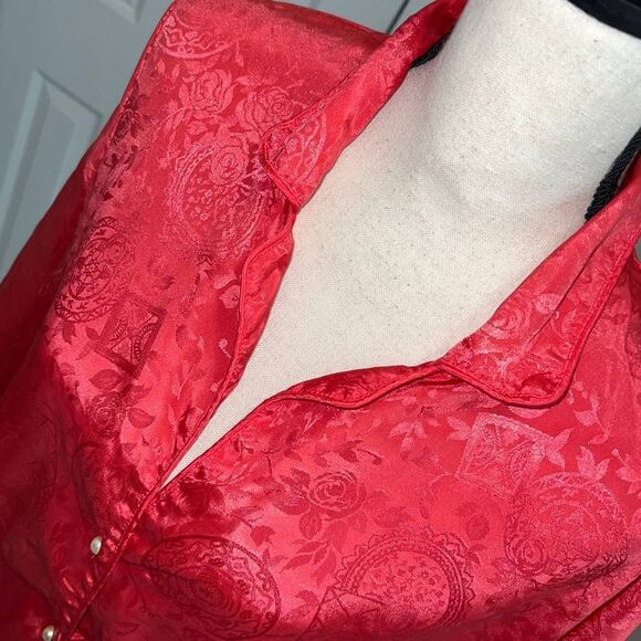 Victoria's Secret Gold Label Vintage Red Night Shirt - M/L - Picture 3 of 8